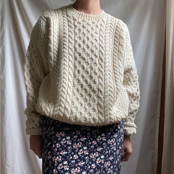 Vintage Fisherman’s Sweater - 100% Soft Wool - Picture 3 of 6